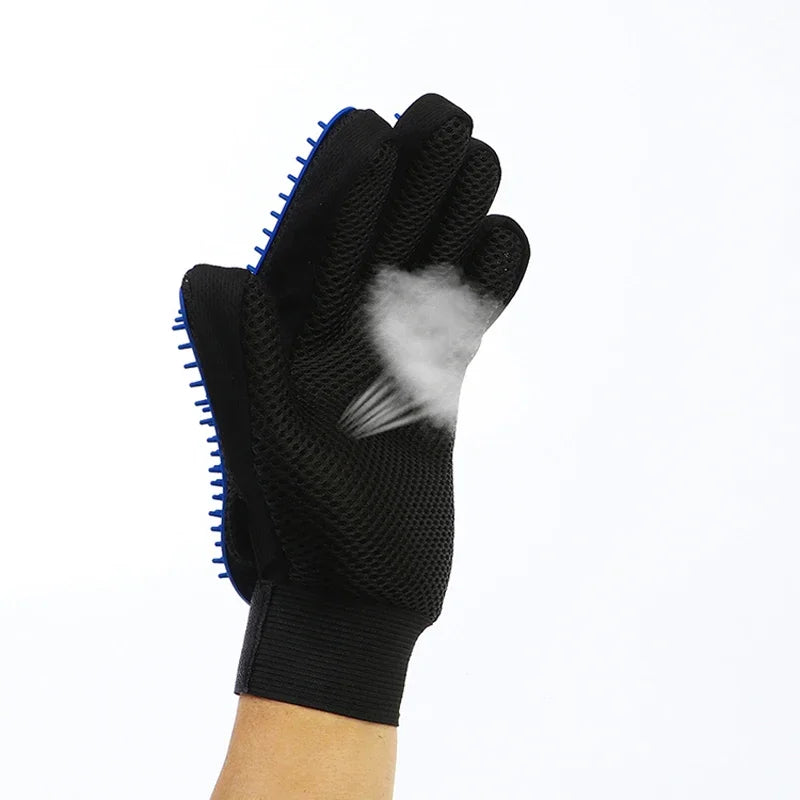 Silicone Pet Grooming Gloves Cats Hair Brush and Comb Gloves to Bathe Dogs Cleaning Hair Removal  for Dog Animal Use Supplies