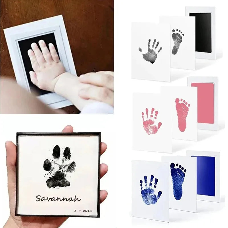 Pet Handprint Footprint Kit No Touch Cat Dog Paw Print Newborn Birth Souvenir Ink Pad New Born Gift