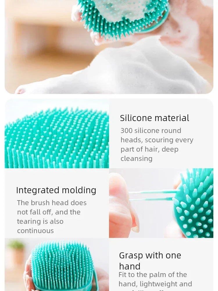 Pet Bathing Brush Soft Silicone Massager Brush Shower Gel Bathing Brush Clean Tools Comb Dog Cat Cleaning Grooming Supplies