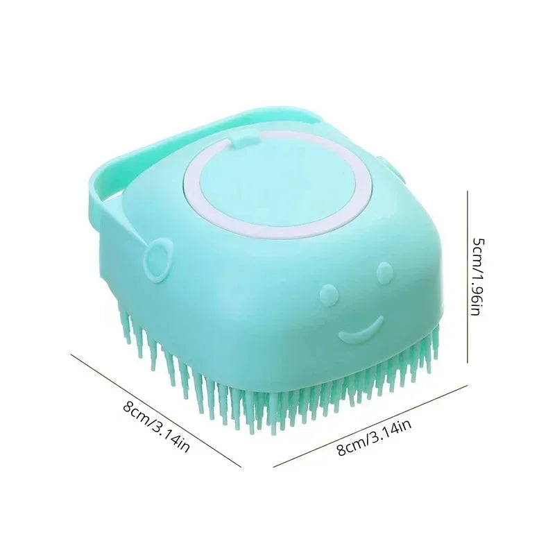 Pet Bathing Brush Soft Silicone Massager Brush Shower Gel Bathing Brush Clean Tools Comb Dog Cat Cleaning Grooming Supplies