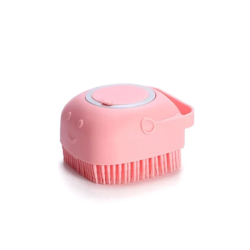 Pet Bathing Brush Soft Silicone Massager Brush Shower Gel Bathing Brush Clean Tools Comb Dog Cat Cleaning Grooming Supplies